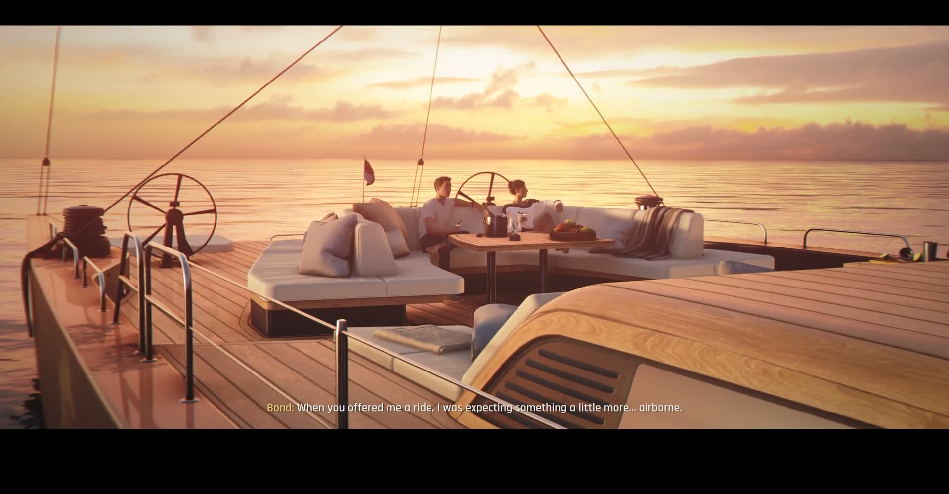 Man of the Hour — Yacht at Sunset